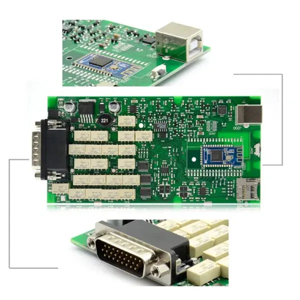 Wurth Wow premium diagnostic tool 1PCB showcasing a detailed circuit board design with advanced components.