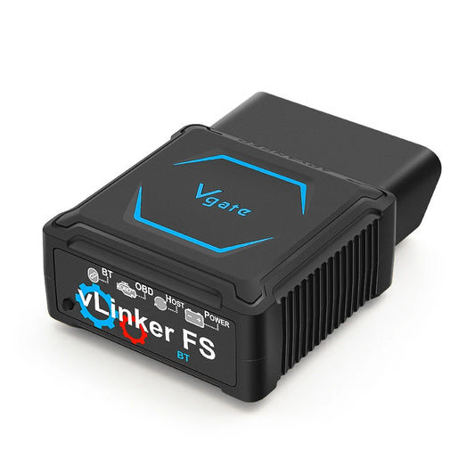 Scanner OBD2 Bluetooth Vgate vLinker FS pour FORScan – HS/MS CAN pour Ford 12/24 V