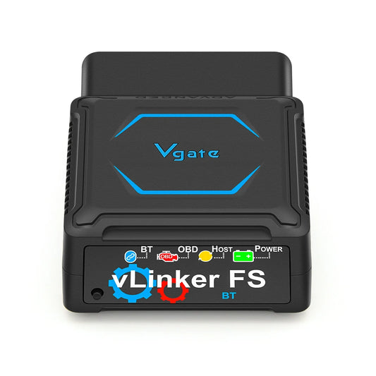 Scanner OBD2 Bluetooth Vgate vLinker FS pour FORScan – HS/MS CAN pour Ford 12/24 V
